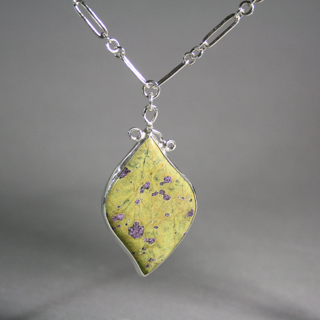 Ann Fillmore artwork 'Atlantisite Pendant with Handmade Chain' at Gallery78 Fredericton, New Brunswick