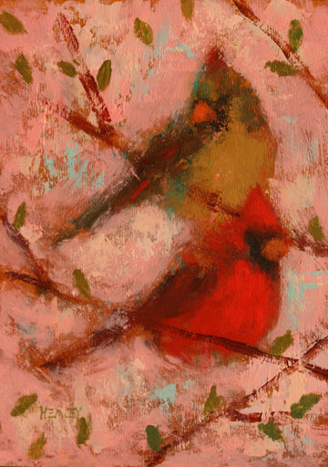 Paul Healey artwork 'Cardinals' at Gallery78 Fredericton, New Brunswick