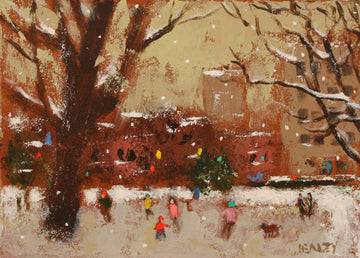 Paul Healey artwork 'December Skate' at Gallery78 Fredericton, New Brunswick