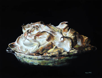 Ken Tolmie artwork 'Ruth's Lemon Meringue Pie' at Gallery78 Fredericton, New Brunswick