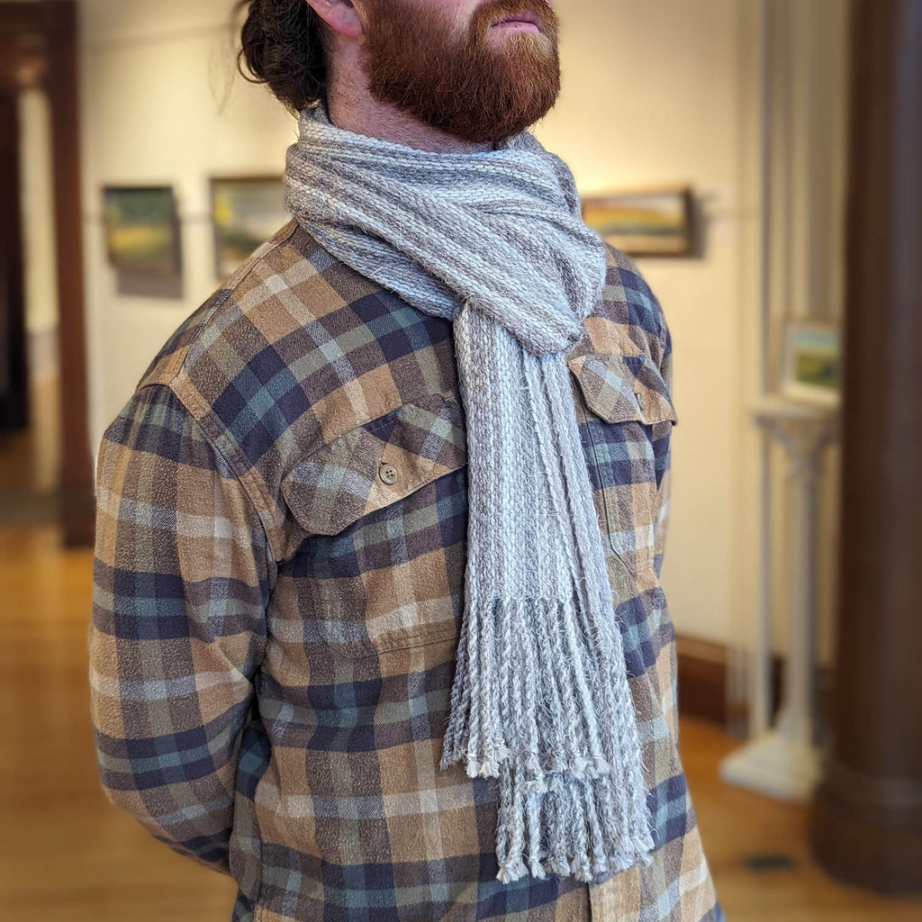 Kim Bent artwork 'Earl Grey Sherbet Scarf II' at Gallery78 Fredericton, New Brunswick