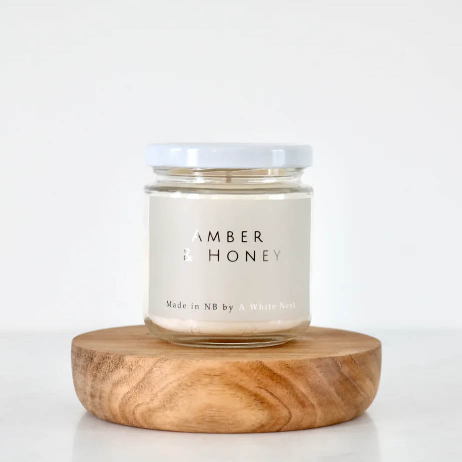 A White Nest artwork 'Amber & Honey' at Gallery78 Fredericton, New Brunswick