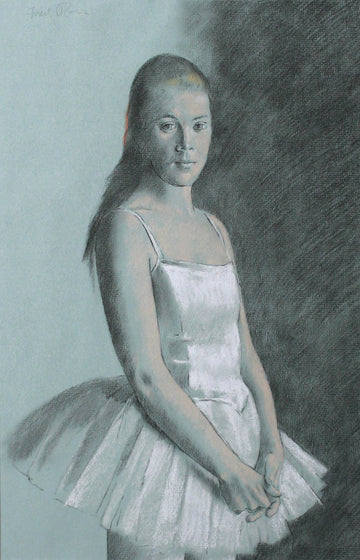 Fred Ross artwork 'untitled (Ballerina in Blue)' at Gallery78 Fredericton, New Brunswick