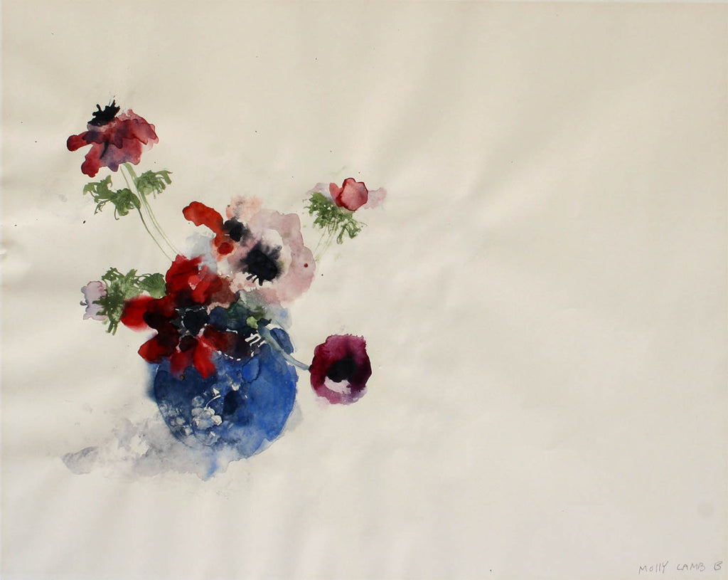 Molly Lamb Bobak artwork 'Anemones' at Gallery78 Fredericton, New Brunswick