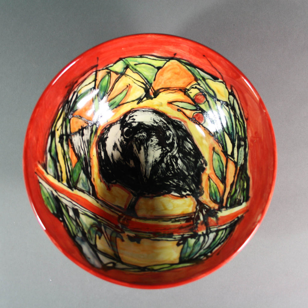 Wendy Johnston artwork 'Crow Bowl' at Gallery78 Fredericton, New Brunswick