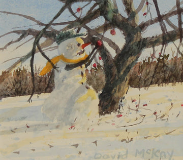 David McKay artwork 'Picking an Apple' at Gallery78 Fredericton, New Brunswick