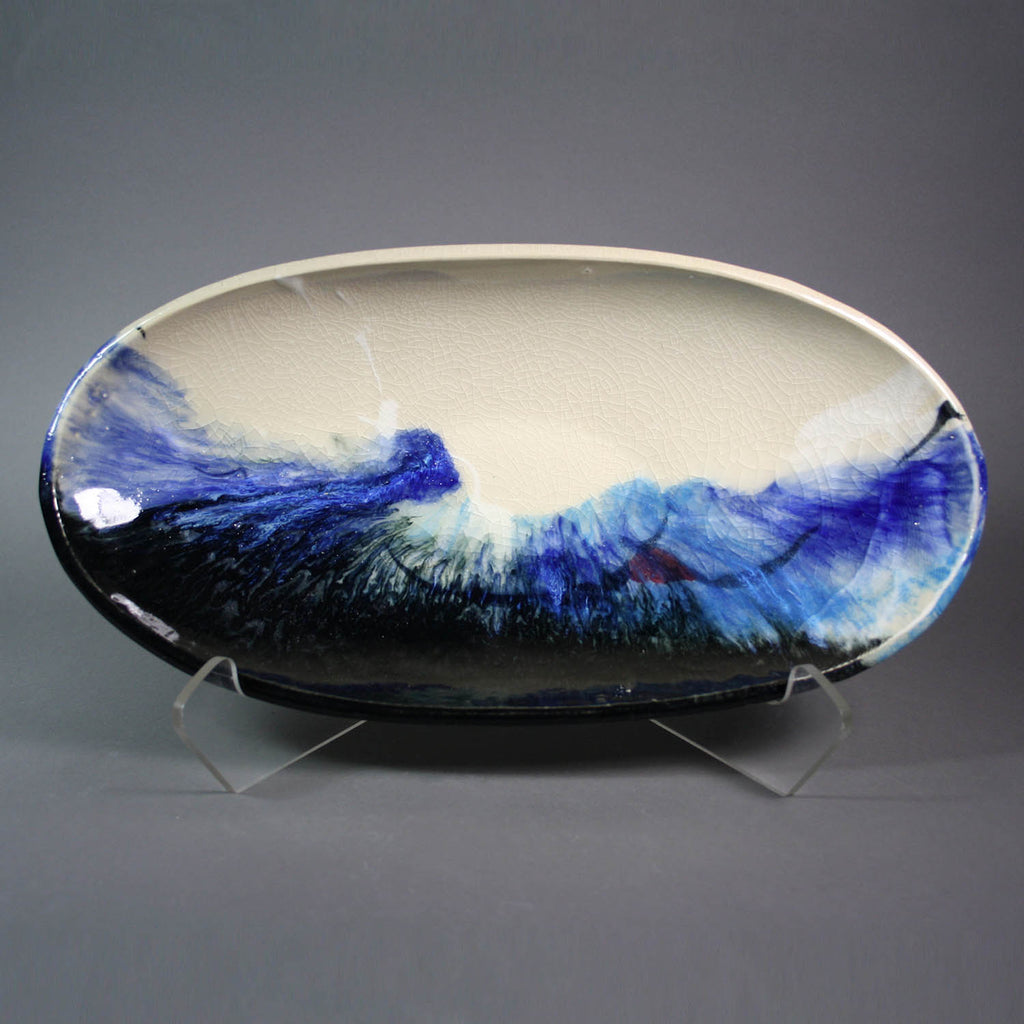 Karen Burk artwork 'Abstract Series: Oblong Bowl XVIII' at Gallery78 Fredericton, New Brunswick