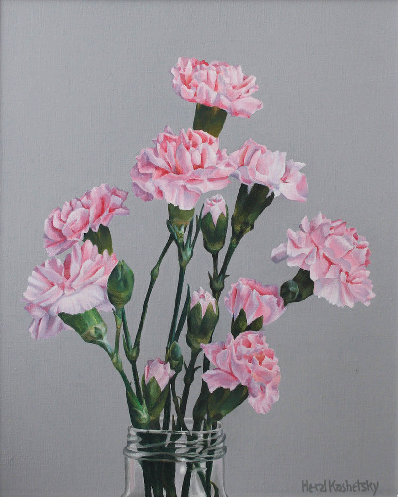 Herzl Kashetsky artwork 'Carnations' at Gallery78 Fredericton, New Brunswick