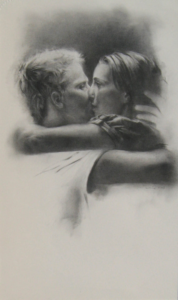 Eric Budovitch artwork 'Kissing' at Gallery78 Fredericton, New Brunswick