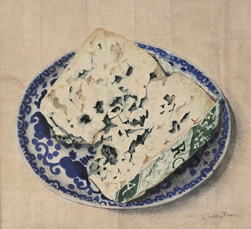 Cathy Ross artwork 'Roquefort Cheese' at Gallery78 Fredericton, New Brunswick