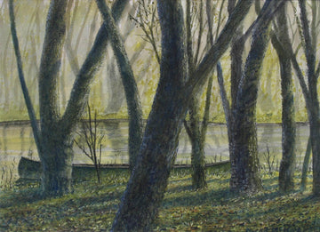 David McKay artwork 'Spring Morning Canoe' at Gallery78 Fredericton, New Brunswick