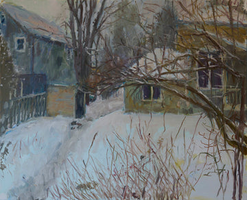 Stephen May artwork 'Winter from the Studio' at Gallery78 Fredericton, New Brunswick