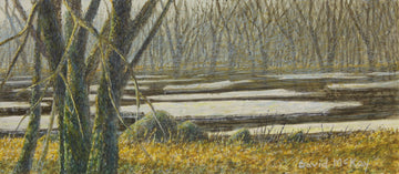 David McKay artwork 'Nashwaak River Ice Flow' at Gallery78 Fredericton, New Brunswick
