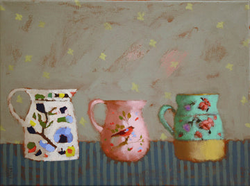 Paul Healey artwork 'Still Life with Blue Stripes' at Gallery78 Fredericton, New Brunswick