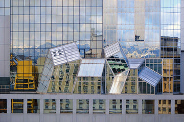 James Wilson artwork 'Urban Cubism - Kyoto Train Station' at Gallery78 Fredericton, New Brunswick