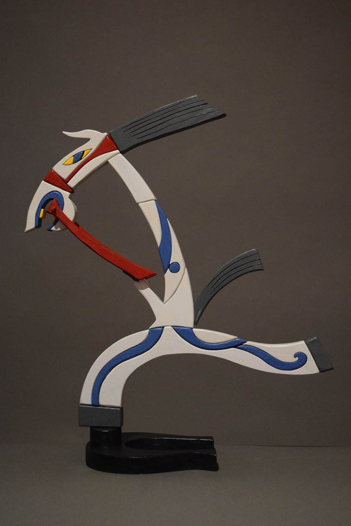 Werner Arnold artwork 'White Horse Running' at Gallery78 Fredericton, New Brunswick