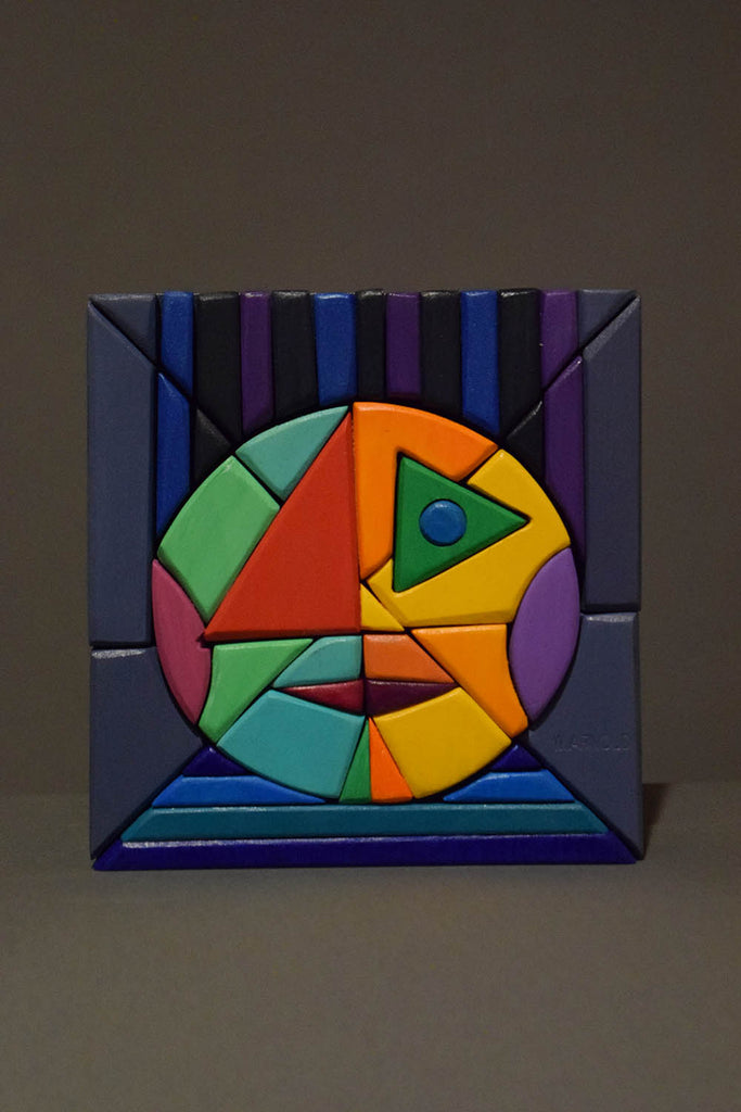 Werner Arnold artwork 'Yellow-Green Face' at Gallery78 Fredericton, New Brunswick