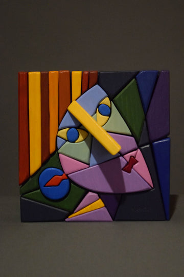 Werner Arnold artwork 'Girl with Yellow Nose' at Gallery78 Fredericton, New Brunswick