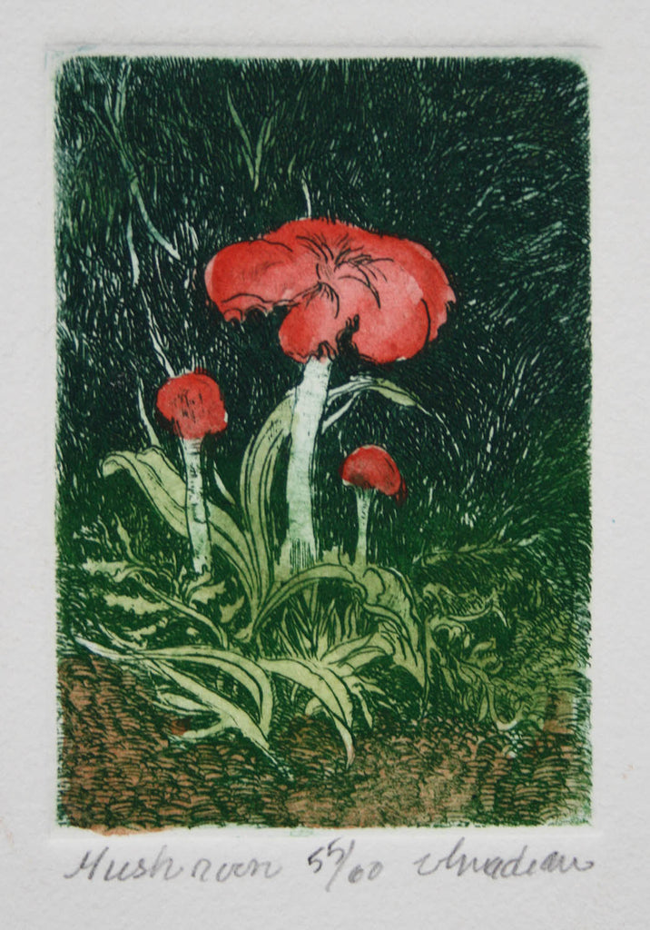 Vicki MacLean artwork 'Mushroom' at Gallery78 Fredericton, New Brunswick