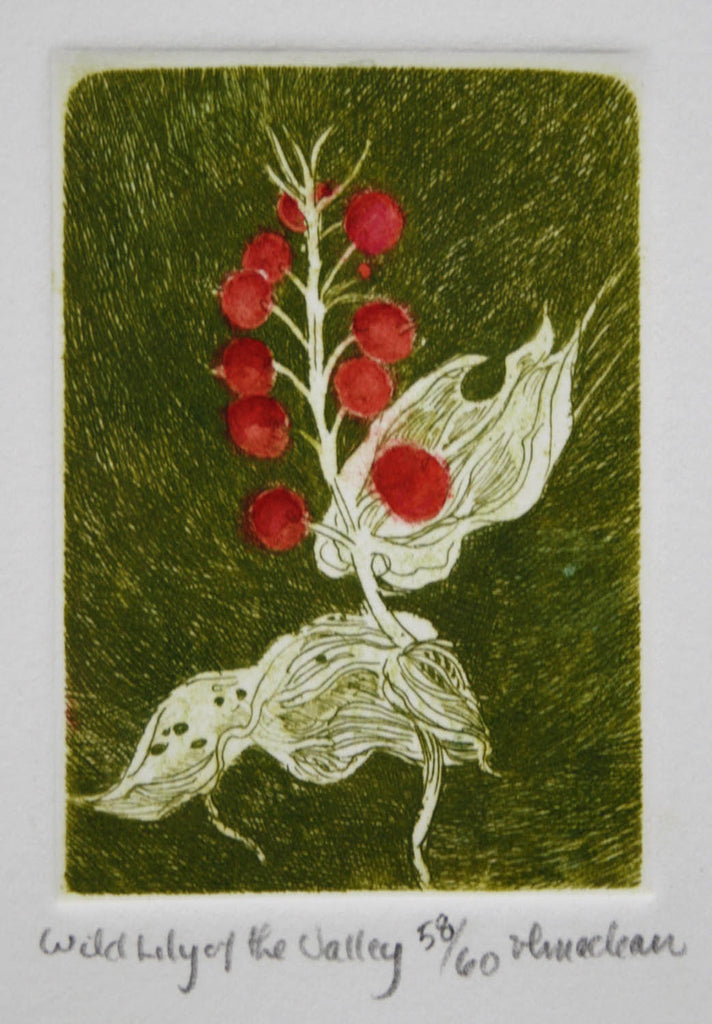 Vicki MacLean artwork 'Wild Lily of the Valley' at Gallery78 Fredericton, New Brunswick