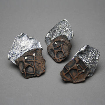 Ceilidh Craig artwork 'Craig Lapel Pin with Ceramic' at Gallery78 Fredericton, New Brunswick