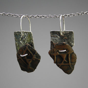 Ceilidh Craig artwork 'Craig Earrings with Ceramic II' at Gallery78 Fredericton, New Brunswick
