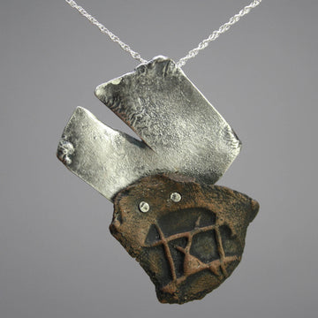 Ceilidh Craig artwork 'Craig Pendant with Ceramic II' at Gallery78 Fredericton, New Brunswick