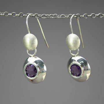 David Gomez artwork 'Gomez Amethyst Earrings' at Gallery78 Fredericton, New Brunswick
