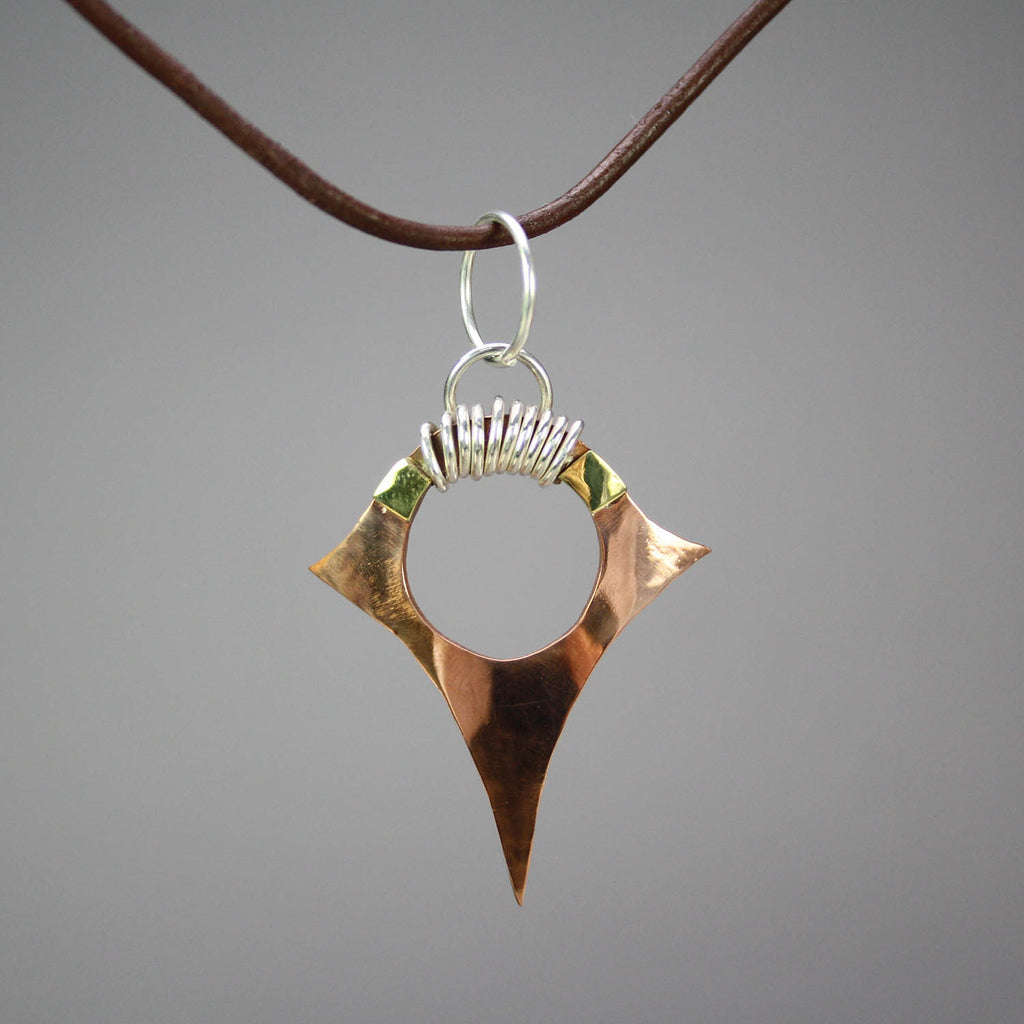 Logan Mudge artwork 'Mudge Brass & Copper Pendant' at Gallery78 Fredericton, New Brunswick