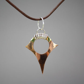 Logan Mudge artwork 'Mudge Brass & Copper Pendant' at Gallery78 Fredericton, New Brunswick