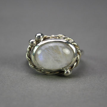 Sydney McGragh artwork 'McGragh Moonstone Ring' at Gallery78 Fredericton, New Brunswick