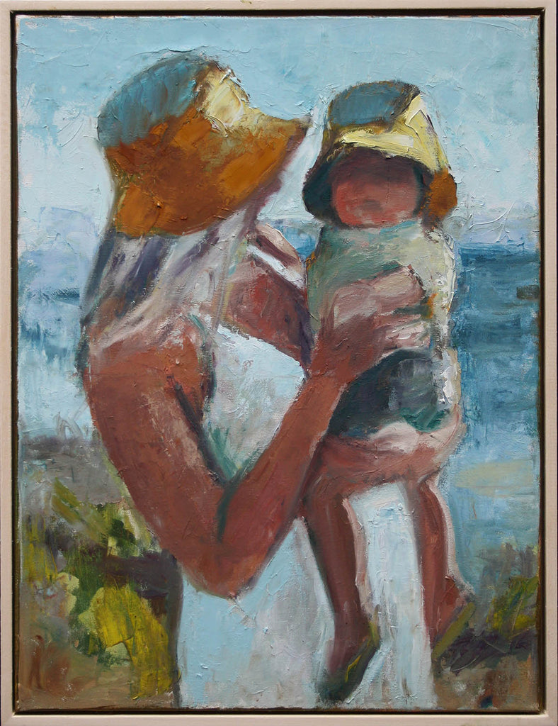 Amber Leger artwork 'Sunhats' at Gallery78 Fredericton, New Brunswick