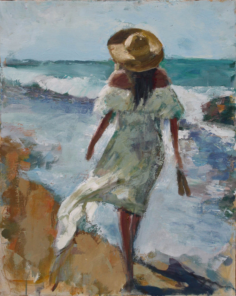 Amber Leger artwork 'The Sound of Seagulls' at Gallery78 Fredericton, New Brunswick