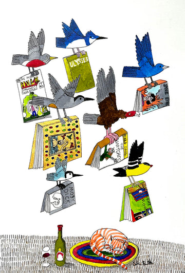 Colin Smith artwork 'Library Dreams' at Gallery78 Fredericton, New Brunswick