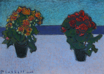 Joseph Plaskett artwork 'Roses and Begonias' at Gallery78 Fredericton, New Brunswick