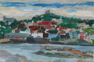 Jack Humphrey artwork 'View of Saint John West' at Gallery78 Fredericton, New Brunswick