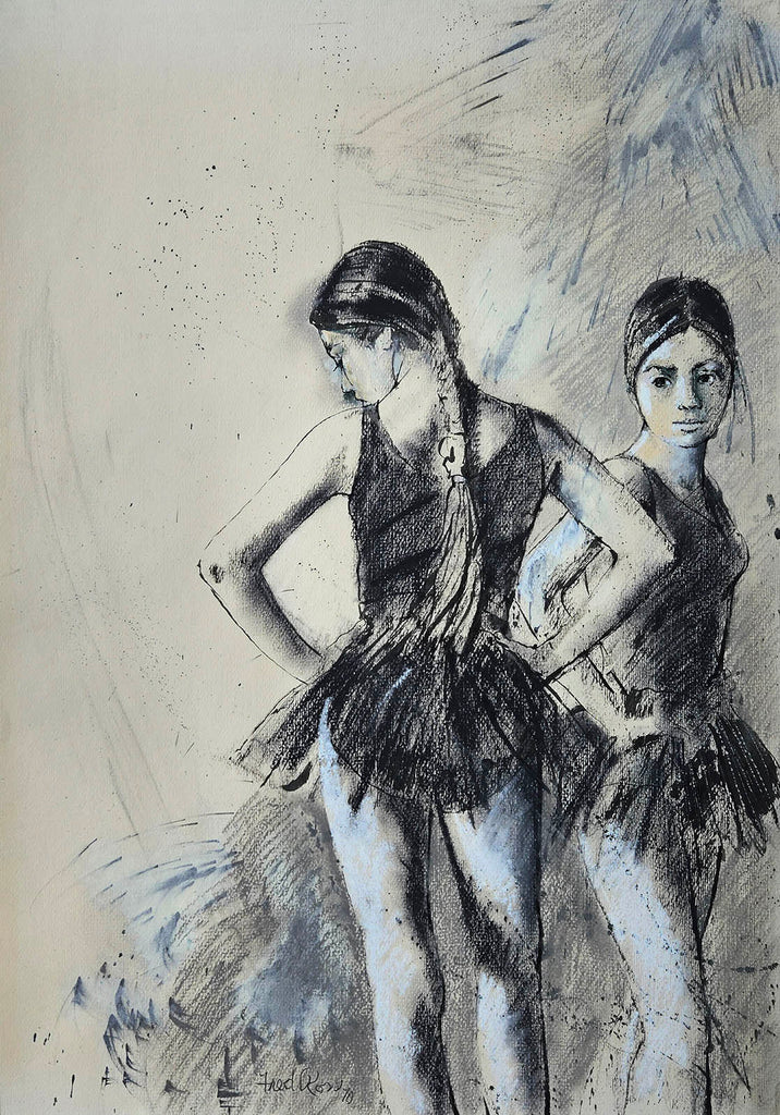 Fred Ross artwork 'Two Dancers' at Gallery78 Fredericton, New Brunswick
