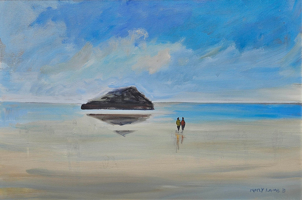 Molly Lamb Bobak, OC, RCA artwork 'untitled (Beach)' at Gallery78 Fredericton, New Brunswick