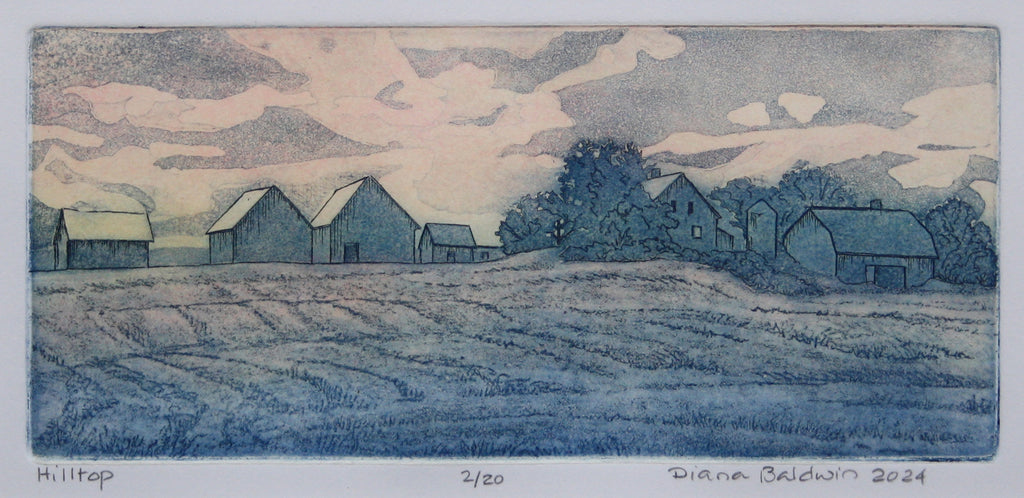 Diana Baldwin artwork 'Hilltop' at Gallery78 Fredericton, New Brunswick