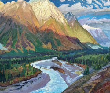 Réjean Roy artwork 'Numa Mountain (Kootenay National Park)' at Gallery78 Fredericton, New Brunswick
