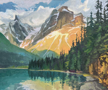 Réjean Roy artwork 'Emerald Lake' at Gallery78 Fredericton, New Brunswick