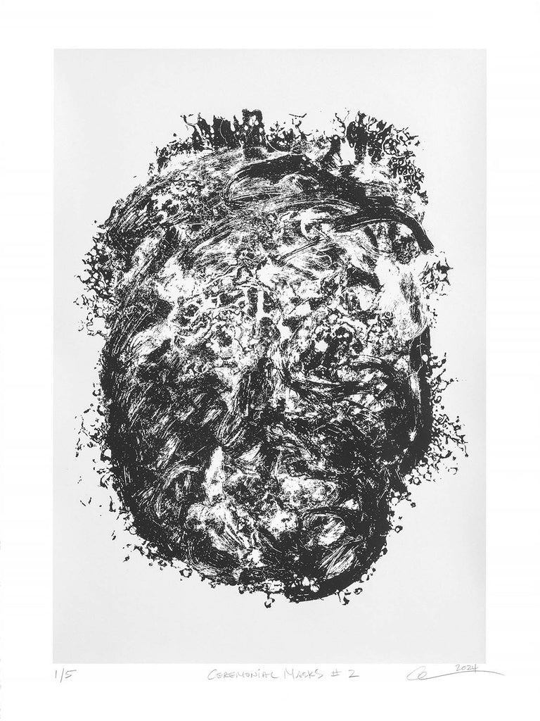 Alan Grabelsky artwork 'Ceremonial Masks #2' at Gallery78 Fredericton, New Brunswick
