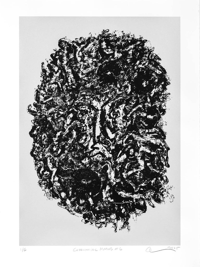 Alan Grabelsky artwork 'Ceremonial Masks #6' at Gallery78 Fredericton, New Brunswick
