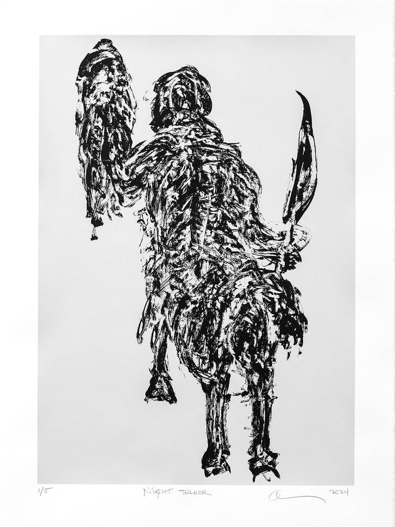 Alan Grabelsky artwork 'Night Terror' at Gallery78 Fredericton, New Brunswick