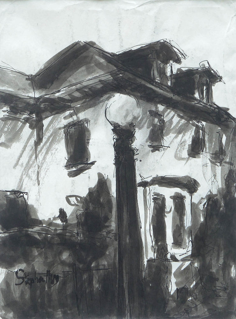 Stephen May artwork 'House by the Rideau Canal' at Gallery78 Fredericton, New Brunswick
