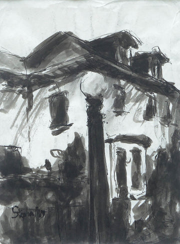 Stephen May artwork 'House by the Rideau Canal' at Gallery78 Fredericton, New Brunswick