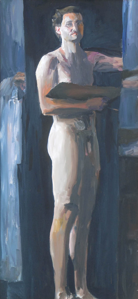 Stephen May artwork 'Naked Painter' at Gallery78 Fredericton, New Brunswick