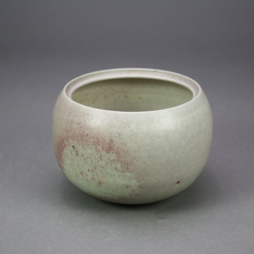 Deichmann Pottery artwork 'Sugar Bowl, Red and Gray' at Gallery78 Fredericton, New Brunswick