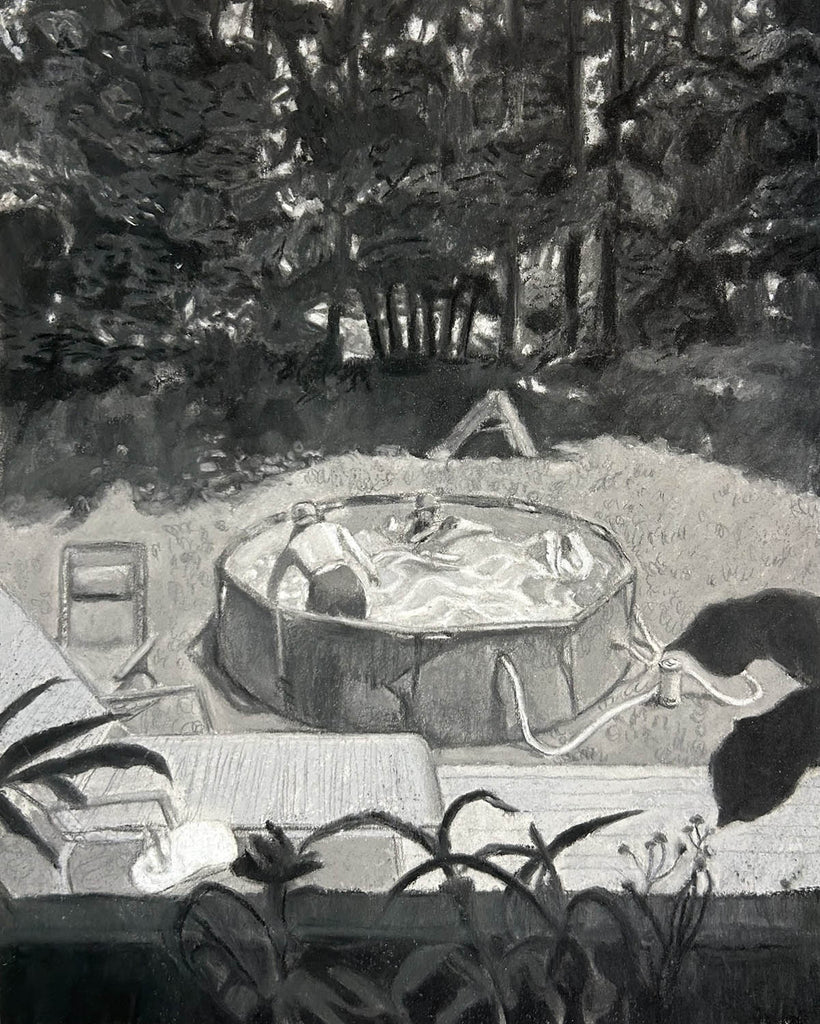 Stephanie Weirathmueller artwork 'Backyard Pool' at Gallery78 Fredericton, New Brunswick