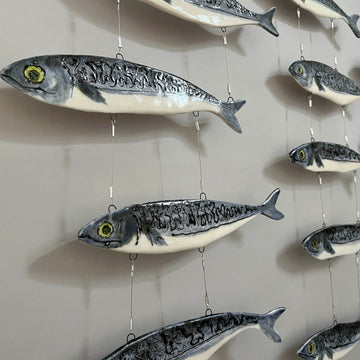 Marla Benton artwork 'Mackerel Curtain' at Gallery78 Fredericton, New Brunswick